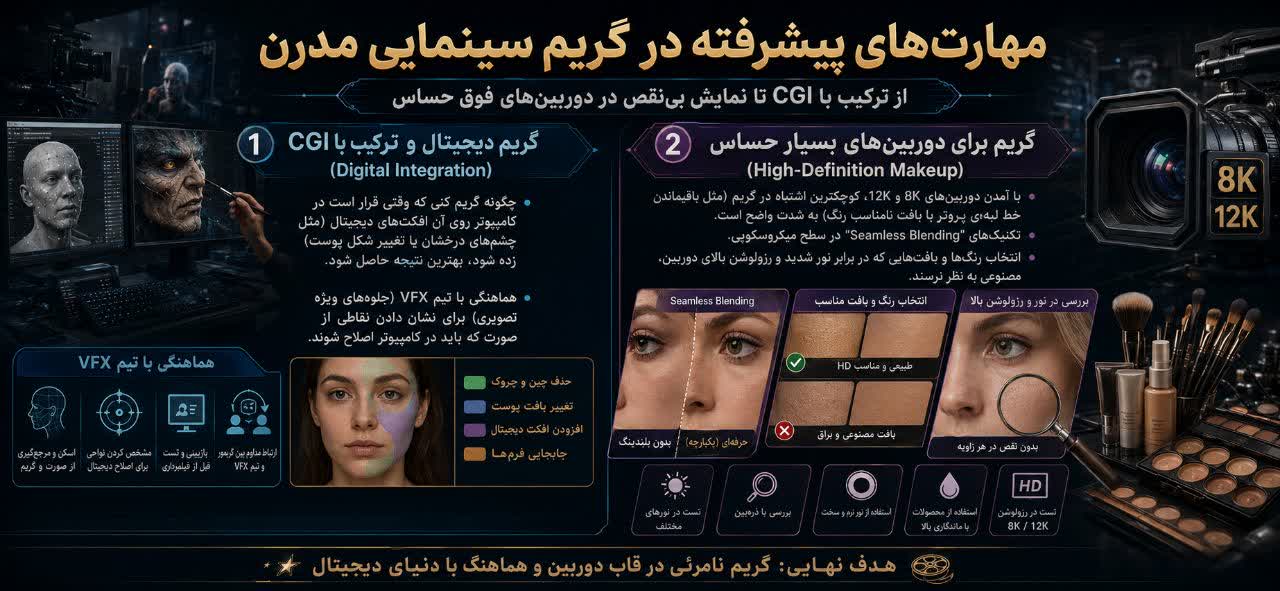 گریم دیجیتال و ترکیب با CGI (Digital Integration)